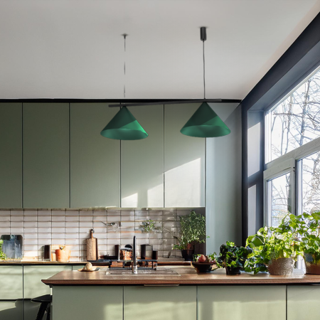 Lampă suspendată CAPITAL BLACK/GREEN 2XGX53 [4]