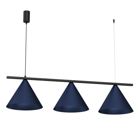 Lustre si pendule - Lampă suspendată CAPITAL BLACK/NAVY BLUE 3XGX53