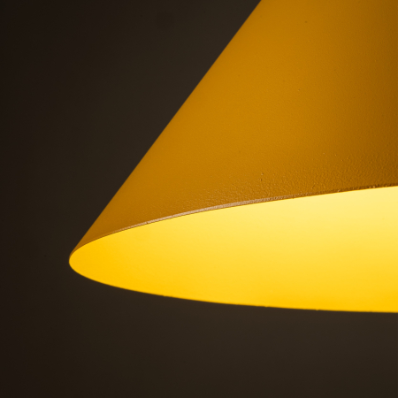 Lampa suspendata CONO E27 1 x max 15W LED Galben 50 cm [4]