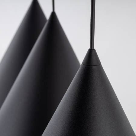 Lampa suspendata CONO E27 3 x max 15W LED Negru 120 cm [2]