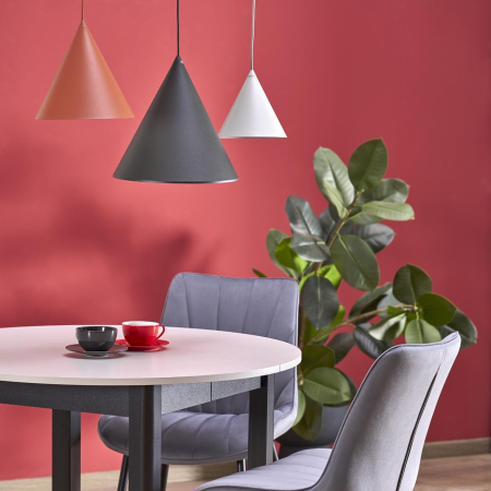 Lampa suspendata CONO E27 3 x max 15W LED Negru 50 cm [5]