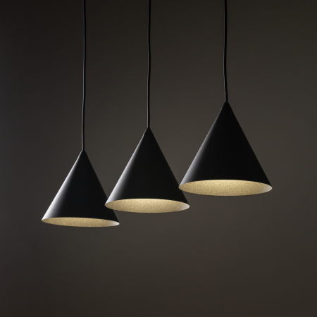 Lampa suspendata CONO E27 3 x max 15W LED Negru 86 cm [2]