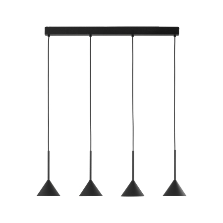 Lampa suspendata CONO GU10 4 x max 10W LED Negru 12 cm [8]