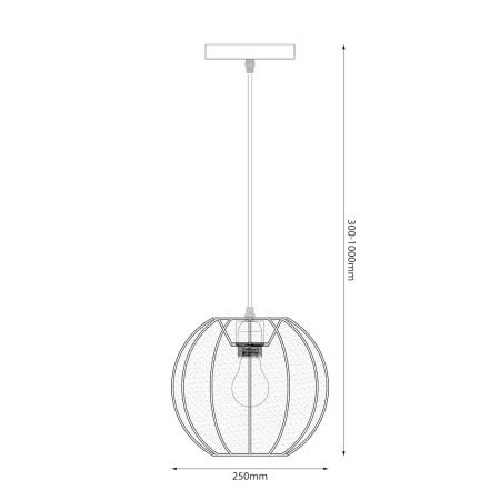 Lampă suspendată Dana Alb 1xE27 [7]