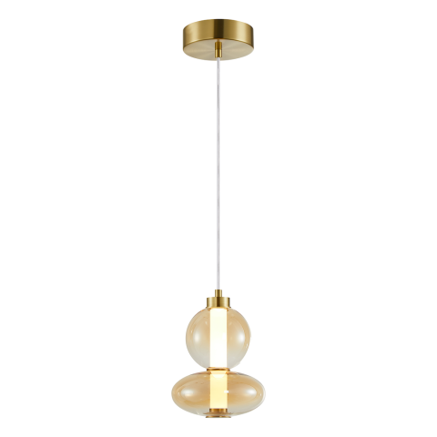 Iluminat interior - Lampă suspendată Daphne, chihlimbar, 12W