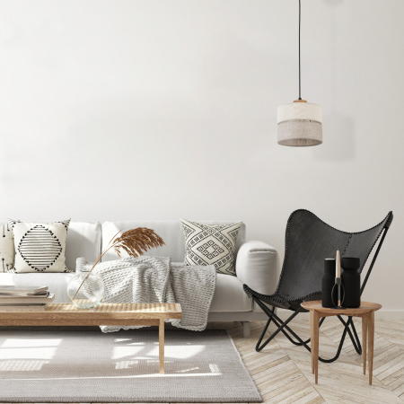 Lampa suspendata ECO E27 1 x max 15W LED Pin, Negru 20 cm [1]