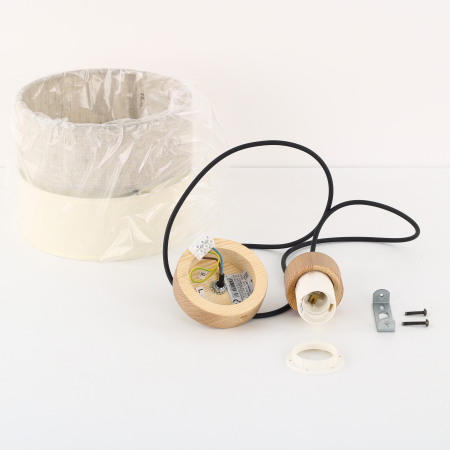 Lampa suspendata ECO E27 1 x max 15W LED Pin, Negru 20 cm [8]