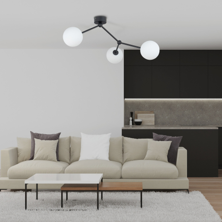 Lampa suspendata FAIRY G9 3 x max 8W LED Negru 63 cm [1]