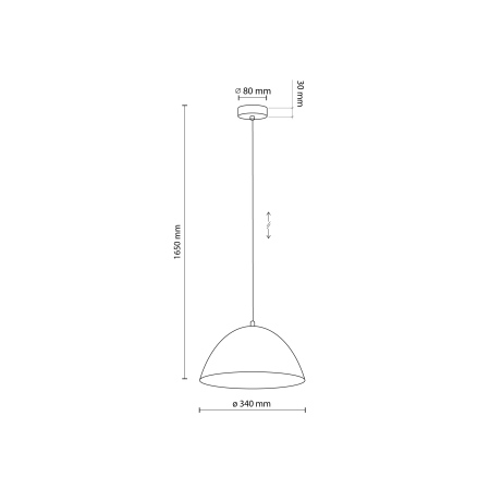 Lampa suspendata FARO E27 1 x max 15W LED  34 cm [7]