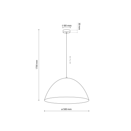 Lampa suspendata FARO E27 max 15W LED  50 cm [3]