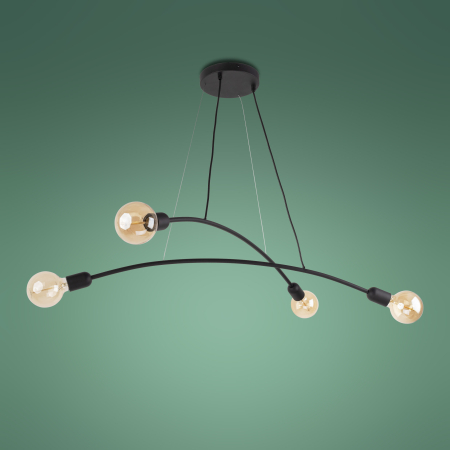 Lampa suspendata HELIX E27 4 x max 15W LED Negru 90 cm [4]