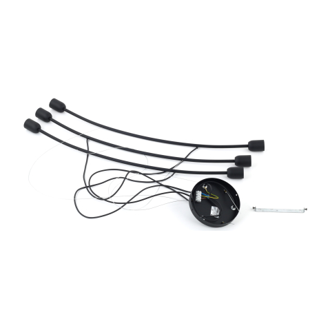 Lampa suspendata HELIX E27 6 x max 15W LED Negru 90 cm [7]