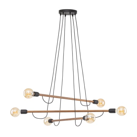 Lustre si pendule - Lampa suspendata HELIX E27 6 x max 15W LED Negru 93 cm