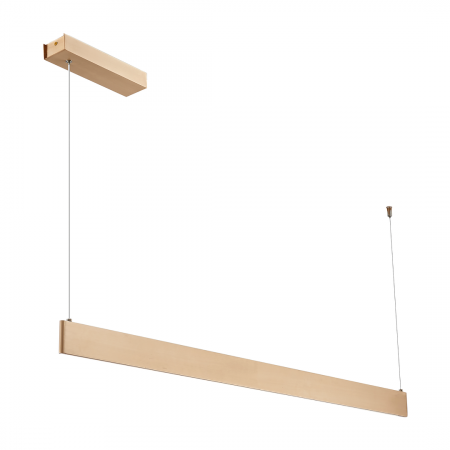 Lustre si pendule - Lampa suspendata LINEA Auriu LED 36W lumina reglabila 120 cm