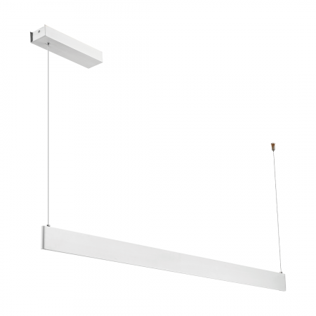 Lustre si pendule - Lampa suspendata LINEA Alb LED 36W lumina reglabila 120 cm