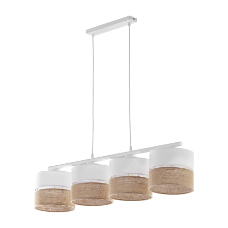Lustre si pendule - Lampa suspendata LINOBIANCO E27 4 x max 15W LED Alb 94 cm