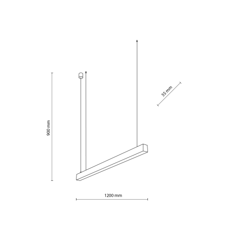 Lampa suspendata LUXE LED max 40W LED  5,5 cm [6]