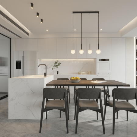 Lampa suspendata MARTIN G9 4 x max 8W LED Negru 78 cm [2]