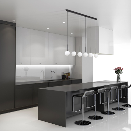 Lampa suspendata MARTIN G9 6 x max 8W LED Negru 122 cm [1]