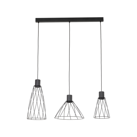 Lustre si pendule - Lampa suspendata MODESTO  3 x max 10W LED Negru 29,5 cm