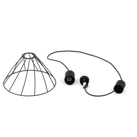 Lampa suspendata MODESTO E27 1 x max 15W LED Negru 29,5 cm [6]