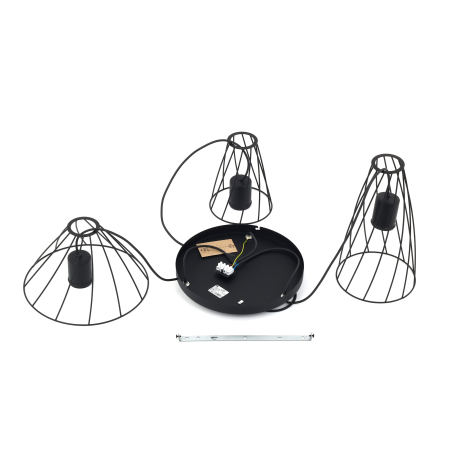 Lampa suspendata MODESTO E27 3 x max 15W LED Negru 50 cm [8]