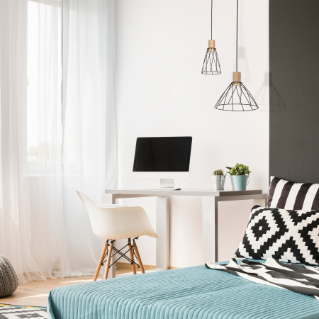 Lampa suspendata MODESTO GU10 1 x max 15W LED Pin, Negru 16 cm [2]