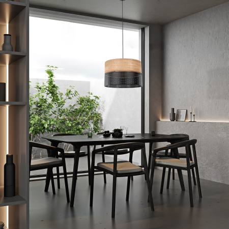 Lampa suspendata NICOL E27 3 x max 15W LED Negru 50 cm [1]