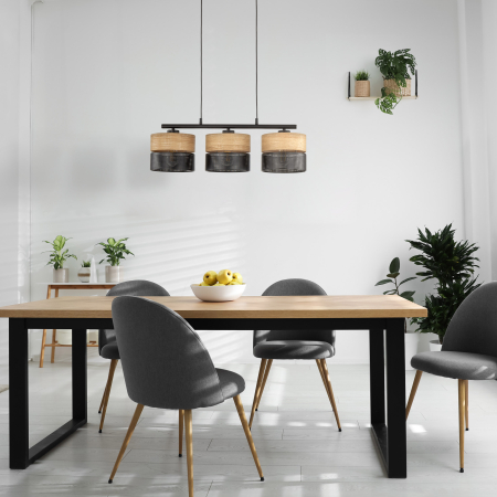 Lampa suspendata NICOL E27 3 x max 15W LED Negru 70 cm [1]