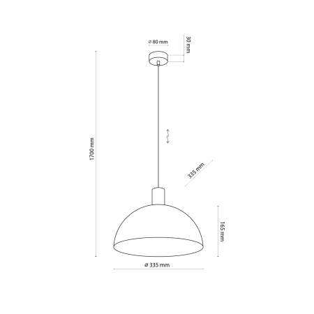 Lampa suspendata OSLO E27 1 x max 15W LED Alb, Pin 33,5 cm [8]