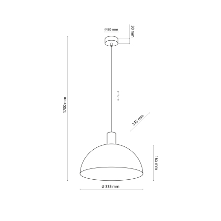 Lampa suspendata OSLO E27 1 x max 15W LED Maro, Pin 33,5 cm [7]