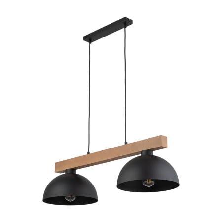 Lampa suspendata OSLO E27 2 x max 15W LED Pin, Negru 83 cm