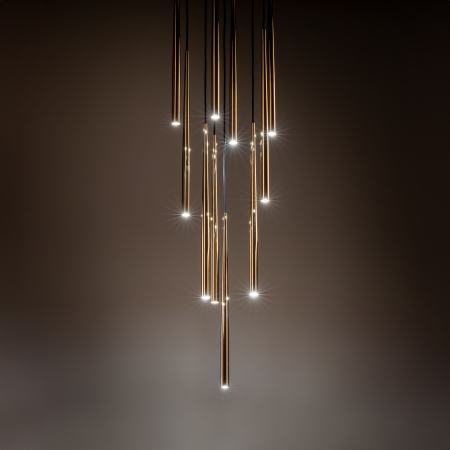 Lampa suspendata PIANO G9 10 x max 8W LED Auriu, Negru 35 cm [1]