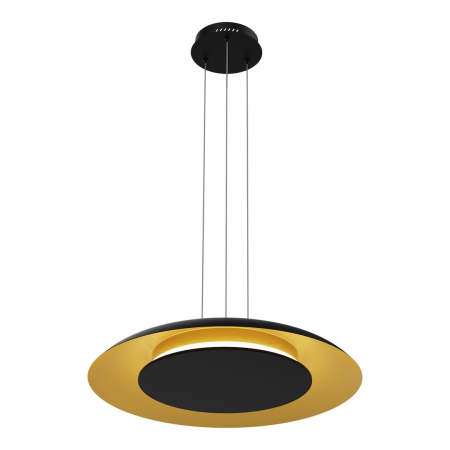 Lustre si pendule - Lampă suspendată Piattino Aur negru 30W LED 3000K-4000K-6000K