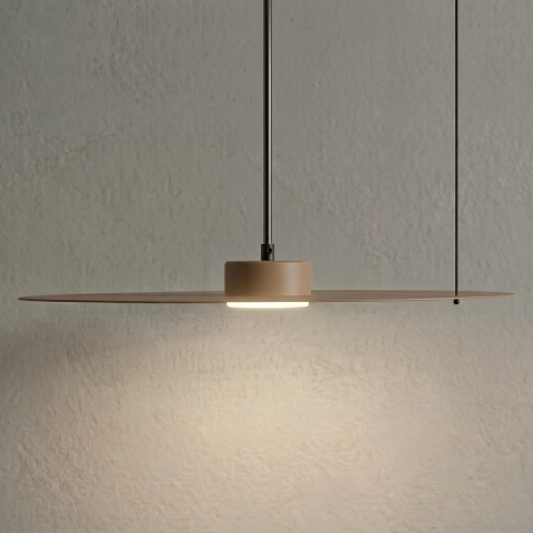 Lampă suspendată Piatto 1xGX53 45 cm taupe [4]