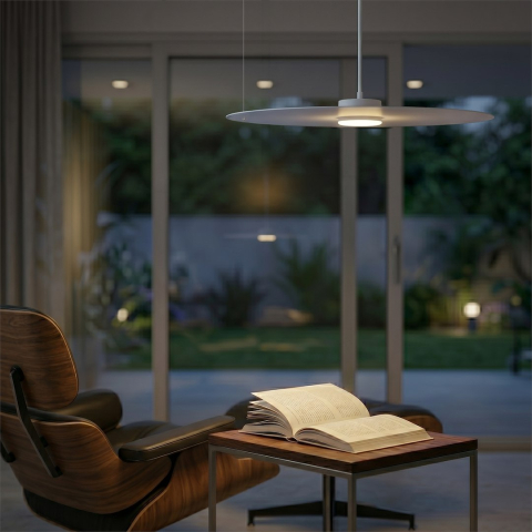 Lampă suspendată PIATTO Albă 1xGX53 Ø 550mm [1]