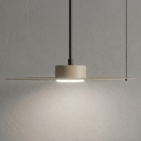 Lampă suspendată PIATTO Taupe 1xGX53 Ø 350mm