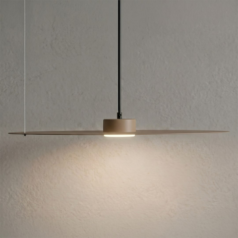 Lampă suspendată PIATTO Taupe 1xGX53 Ø 550mm