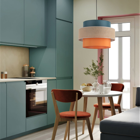 Lampa suspendata TRIO E27 1 x max 15W LED Negru 50 cm [1]