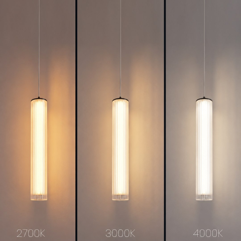Lampă suspendată baie Trivia Neagră 10W LED CCT IP44 [2]
