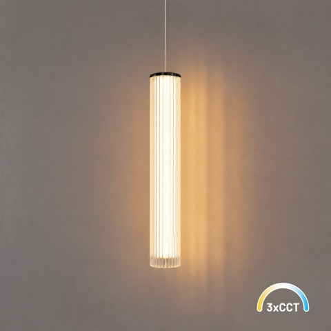 Lampă suspendată baie Trivia Neagră 10W LED CCT IP44 [1]
