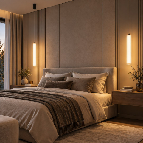 Lampă suspendată baie Trivia Neagră 10W LED CCT IP44 [3]