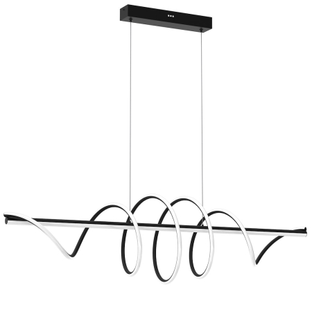 Lustre si pendule - LAMPĂ SUSPENDATĂ TWIST BLACK 90W LED