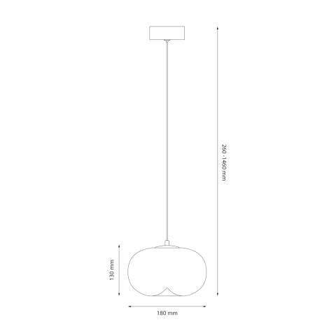 Lampă suspendată Vaso 1 LED 4W lumină caldă 18 cm auriu [3]