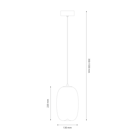 Lampă suspendată Vaso 3, amber, 4W [4]