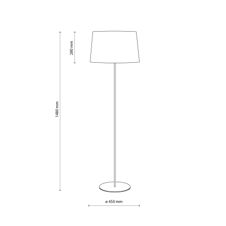 Lampadar MAJA E27 1 x max 15W LED Negru 45 cm [7]