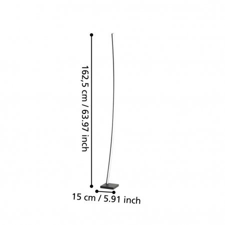 Lampadar PICACHA LED 29W lumina calda [3]
