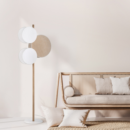 Lampadar PULSE E27 3 x max 15W LED Alb, Pin 55 cm [1]