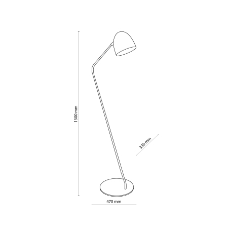 Lampadar SOHO E27 1 x max 15W LED Negru 47 cm [5]