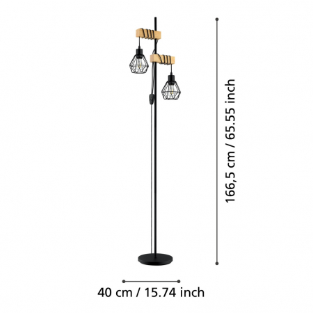 Lampadar TOWNSHEND 5 E27 2X60W [3]
